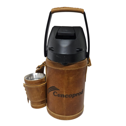 Termo 1.3 lts cuero oscuro